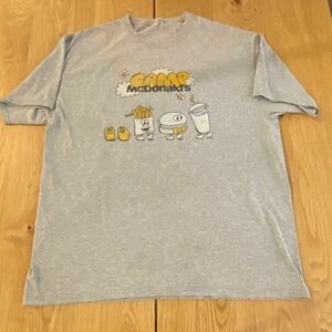 Vintage McDonald's T-Shirt Gildan Camp Mcdonald's Short Sleeve Size X-Large